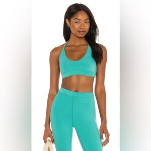 Alo Yoga Ribbed Blissful Set in Ocean Teal